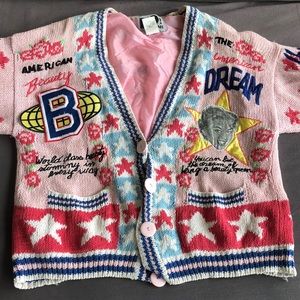 Vintage Varsity Novelty Cardigan!